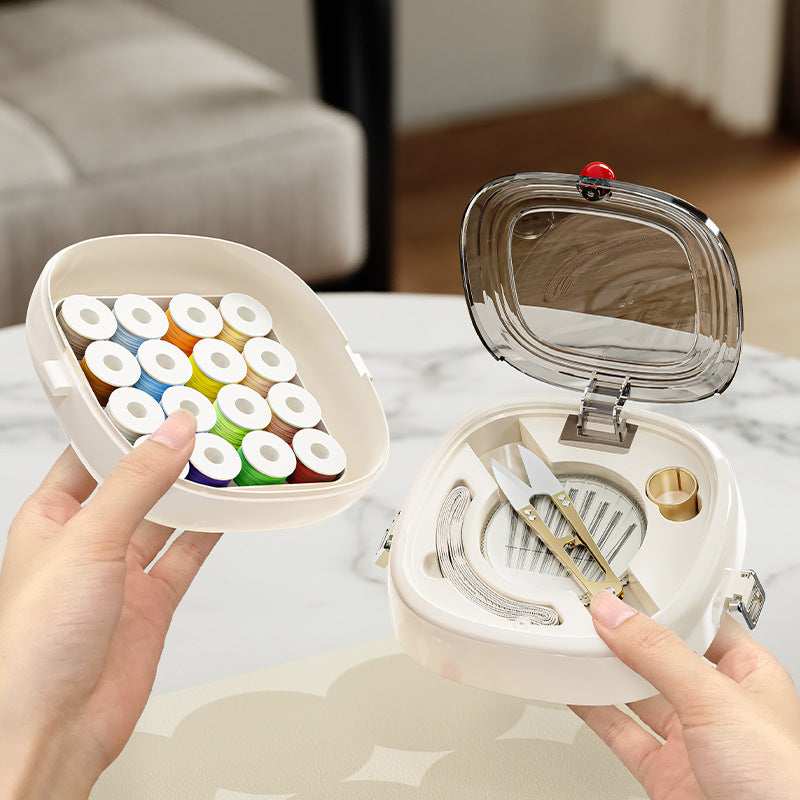 Magnetic sewing box portable household sewing kit