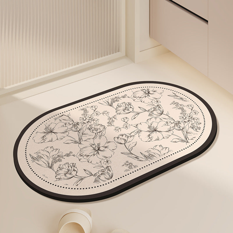 Bathroom Absorbent Mat - Size 40x60cm | Quick-Drying and Absorbent